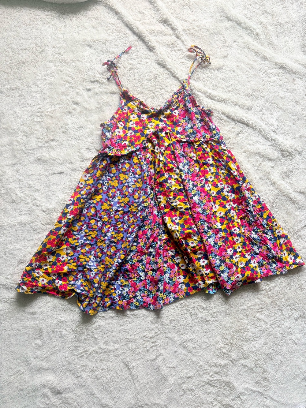 Patrons of Peace Festival Boho Cottagecore Farmcore Flowy Sundress Babydoll Smal - Picture 6 of 12
